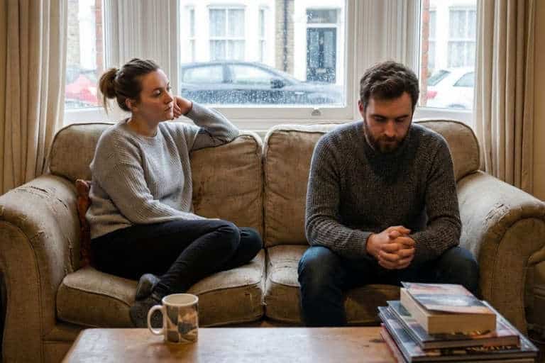 Couple in need of online marriage counselling